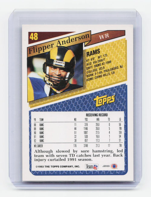 1993 Topps #48 Flipper Anderson Gold