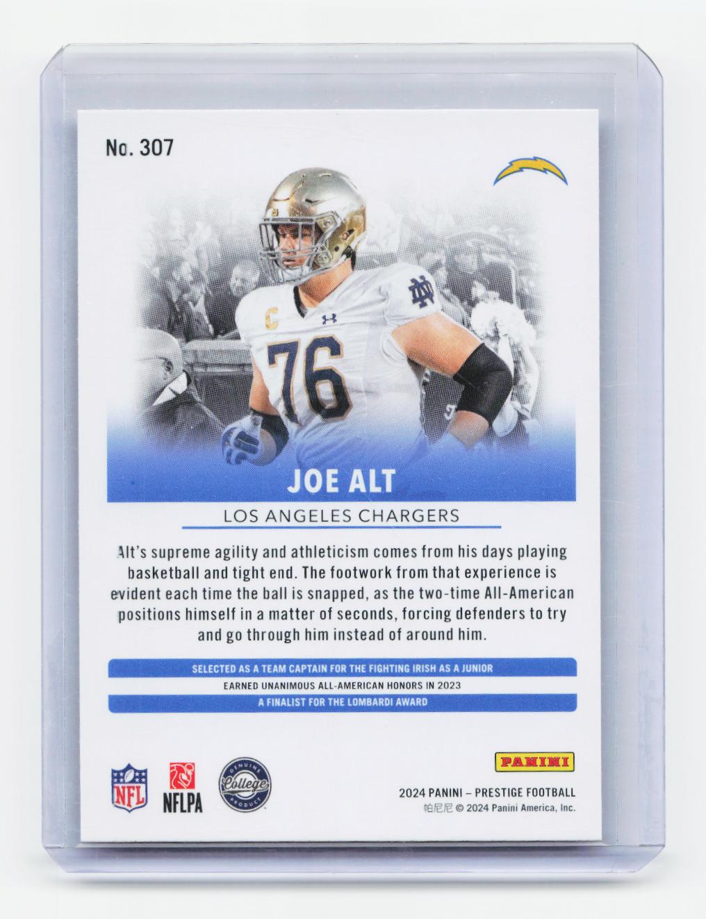 2024 Panini Prestige #307 Joe Alt