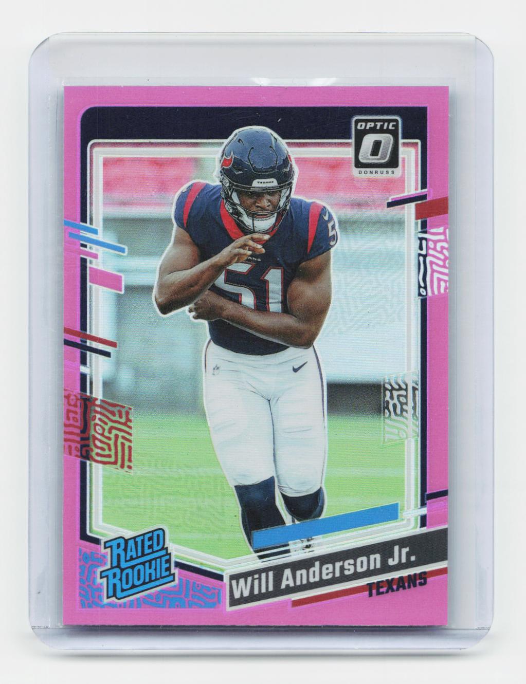 2023 Donruss Optic #246 Will Anderson Jr. Pink