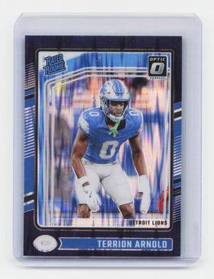 2024 Donruss Optic #290 Terrion Arnold Purple Shock