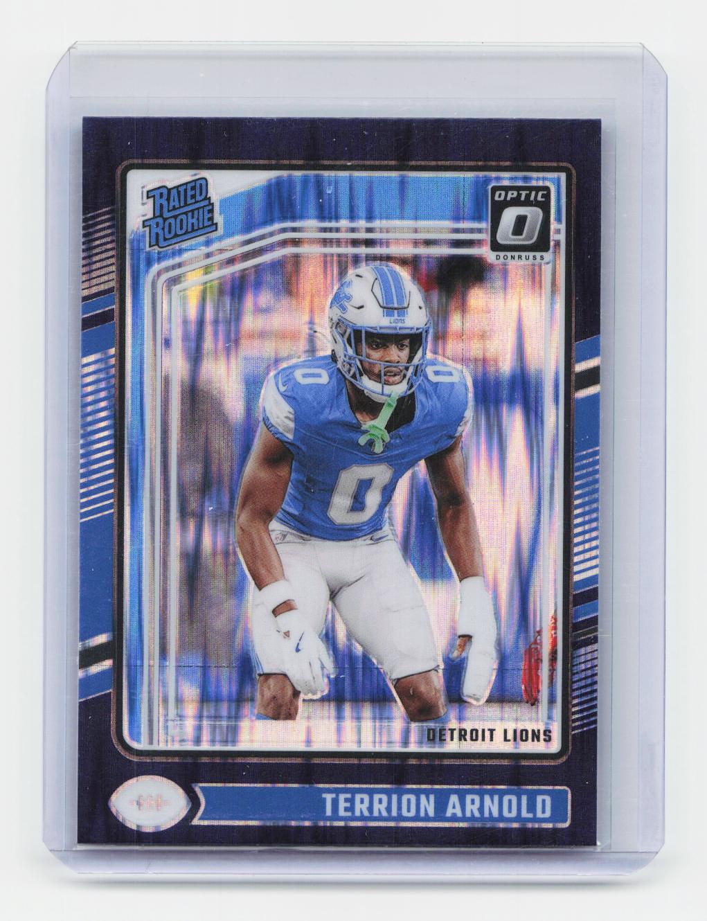 2024 Donruss Optic #290 Terrion Arnold Purple Shock