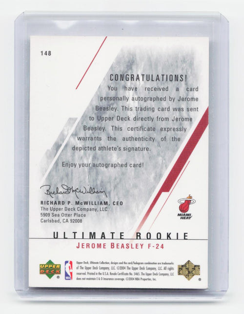 2003-04 Upper Deck Ultimate Collection #148 Jerome Beasley #/250