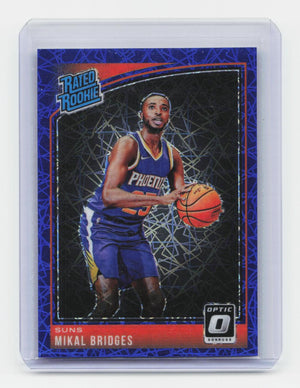2018-19 Donruss Optic #200 Mikal Bridges Blue Velocity