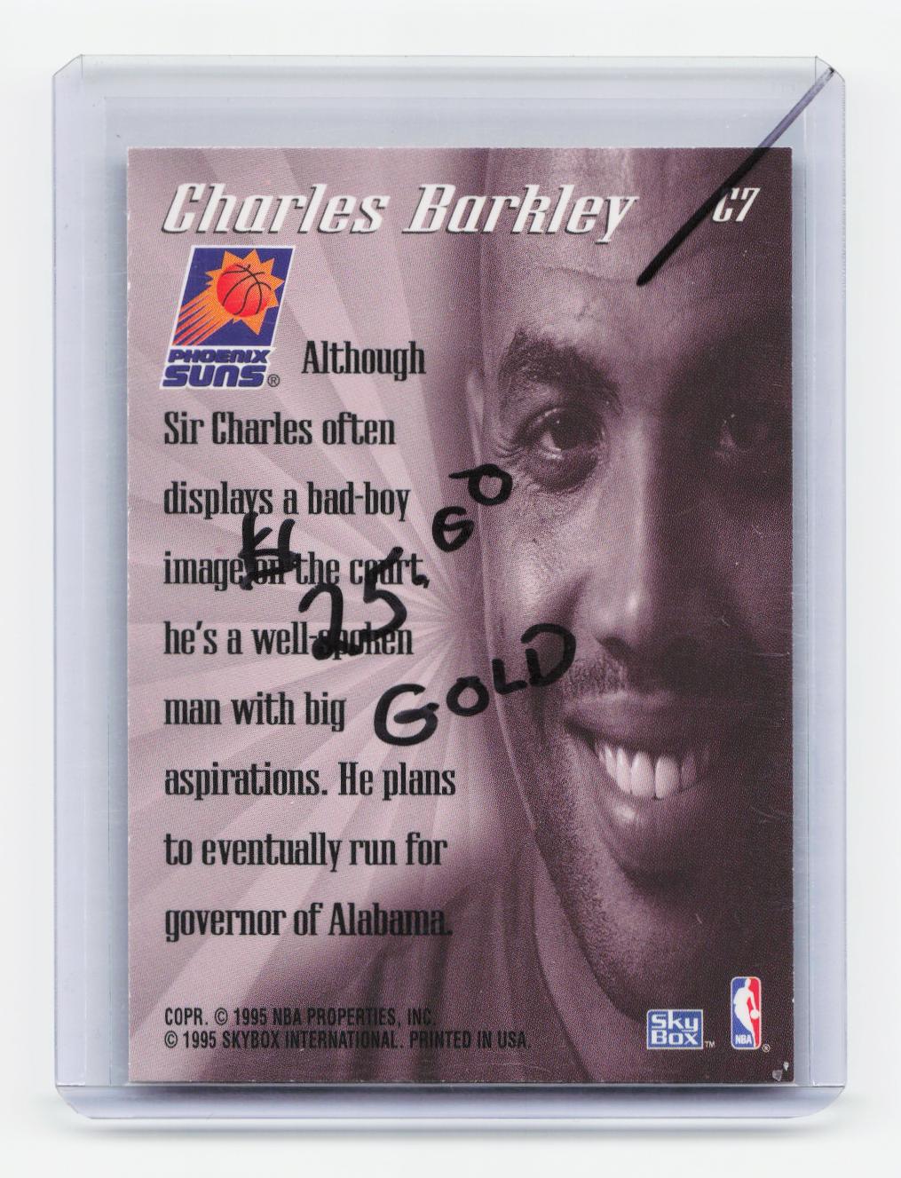 1995-96 SkyBox Premium #C7 Charles Barkley Close-Up