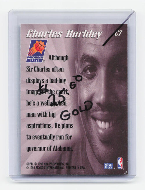 1995-96 SkyBox Premium #C7 Charles Barkley Close-Up