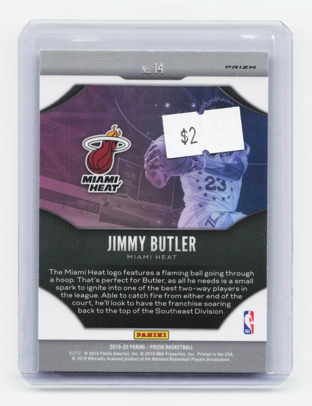 2019-20 Panini Prizm #14 Jimmy Butler Fireworks Silver