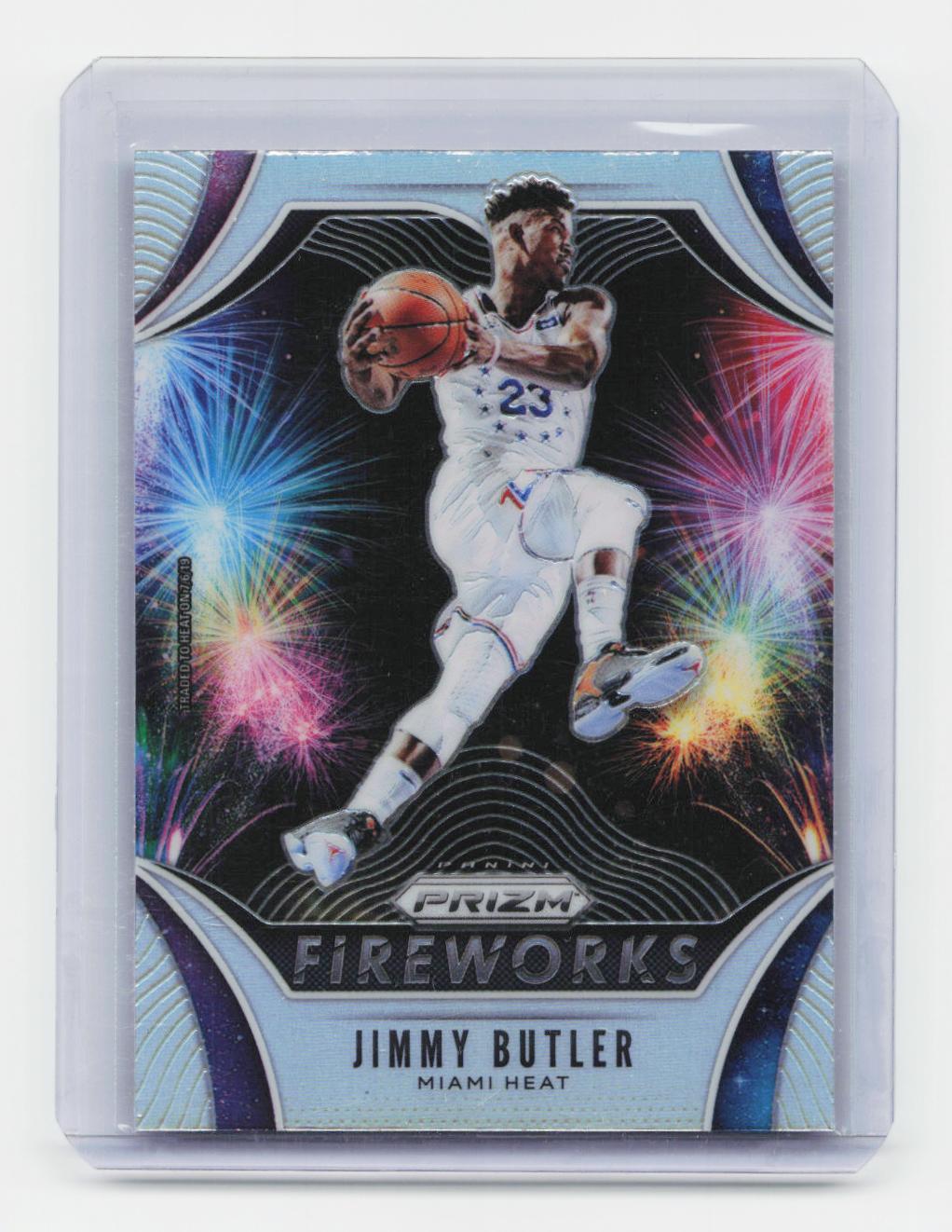 2019-20 Panini Prizm #14 Jimmy Butler Fireworks Silver