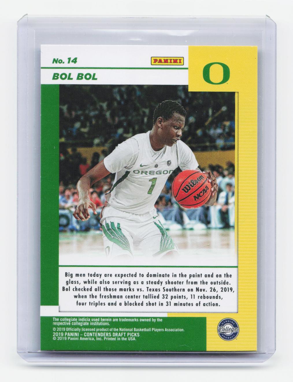 2019 Panini Contenders Draft Picks #14 Bol Bol Game Day Ticket