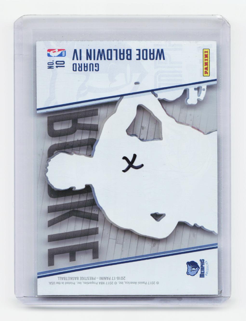 2016-17 Panini Prestige #10 Wade Baldwin IV Acetate Rookies