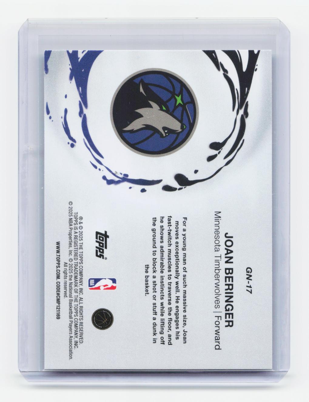 2025-26 Topps #GN-17 Joan Beringer Generation Now