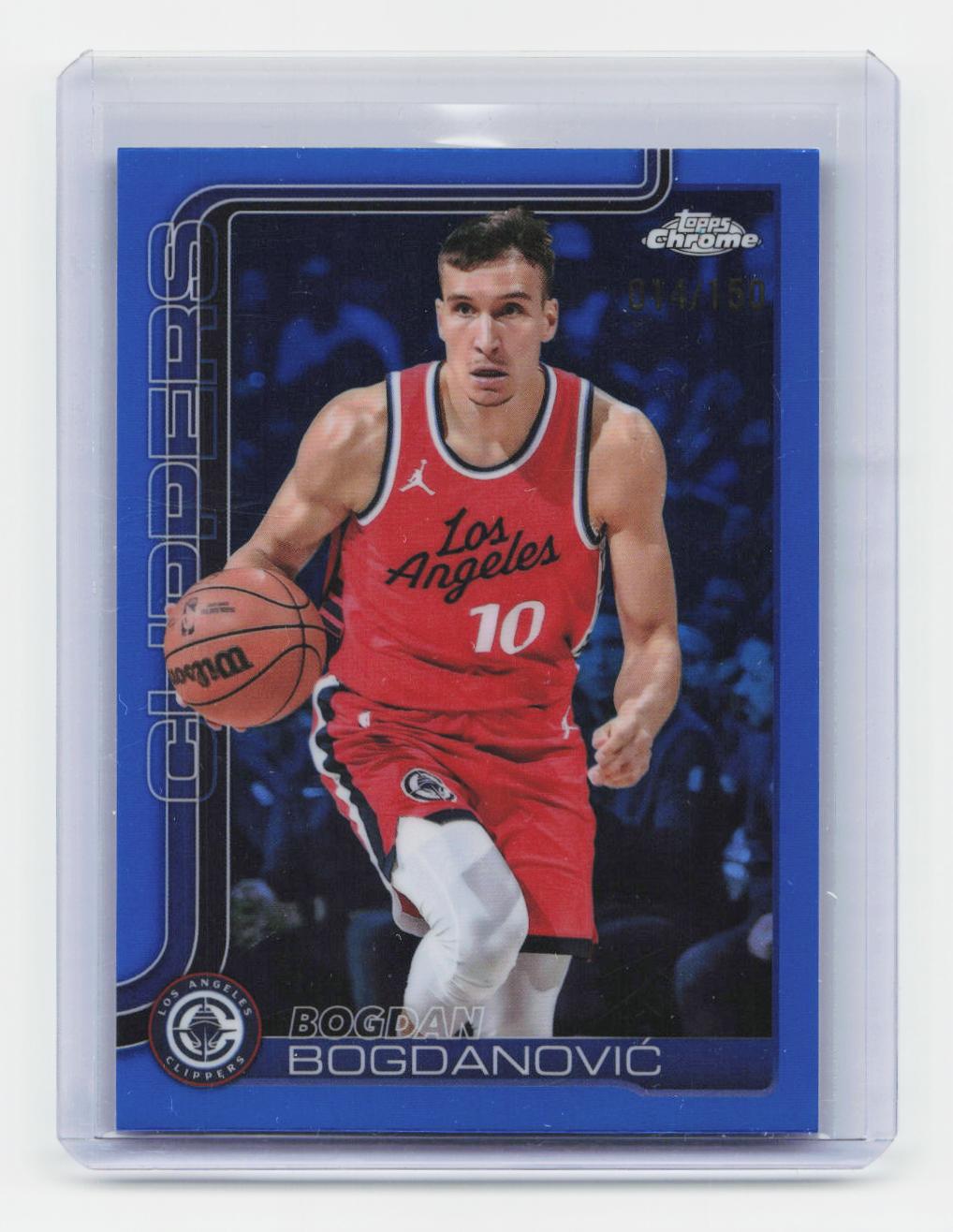 2025-26 Topps Chrome #92 Bogdan Bogdanović Blue Refractor #/150