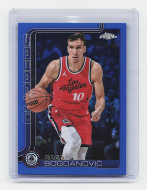 2025-26 Topps Chrome #92 Bogdan Bogdanović Blue Refractor #/150