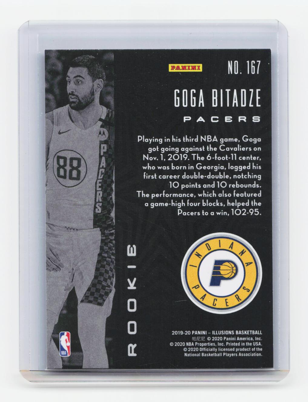 2019-20 Panini Illusions #167 Goga Bitadze