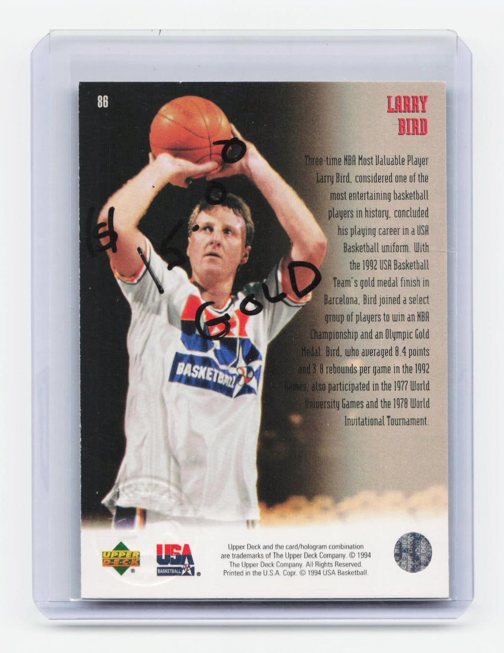 1994 Upper Deck USA #86 Larry Bird