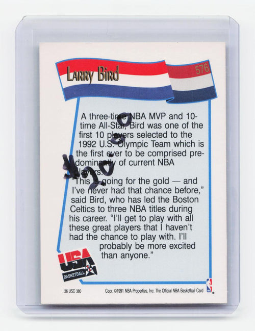 1991-92 Hoops #576 Larry Bird