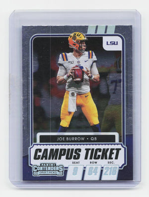 2021 Panini Contenders Draft Picks #18 Joe Burrow Campus Ticket