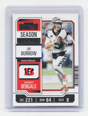2023 Panini Contenders #22 Joe Burrow Season Ticket Retail