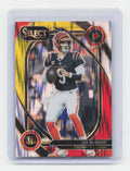 2024 Panini Select #230 Joe Burrow Red & Yellow Prizm Shock