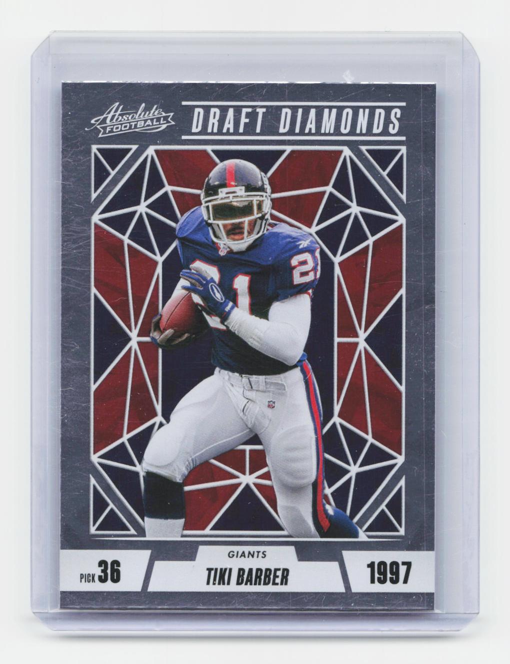 2024 Panini Absolute #DD-TBR Tiki Barber Draft Diamonds
