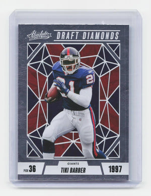 2024 Panini Absolute #DD-TBR Tiki Barber Draft Diamonds