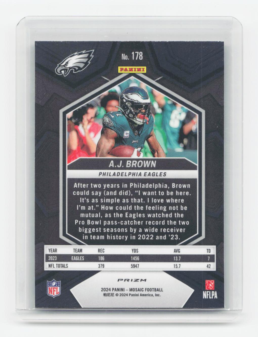 2024 Panini Mosaic #178 A.J. Brown Mosaic