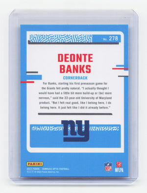 2023 Donruss Optic #278 Deonte Banks