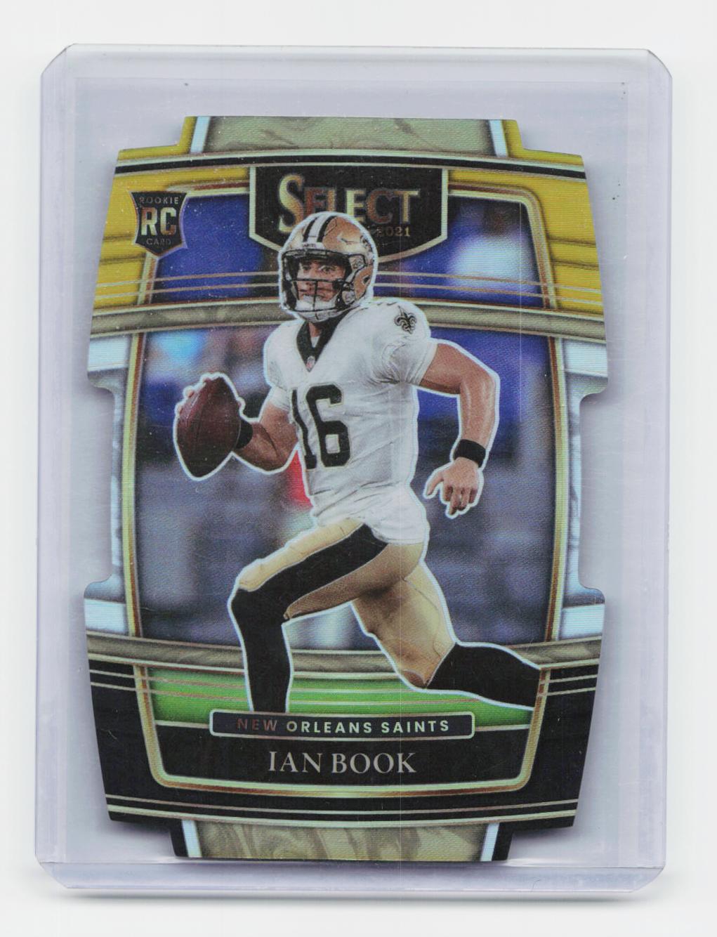 2021 Panini Select #79 Ian Book Black and Gold Prizm Die Cut
