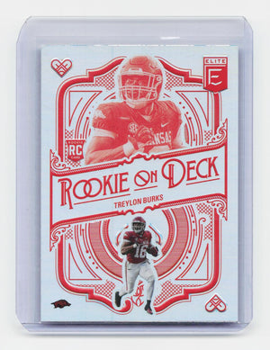 2022 Donruss Elite #RD-10 Treylon Burks Rookie on Deck