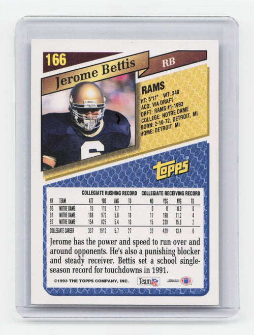1993 Topps #166 Jerome Bettis