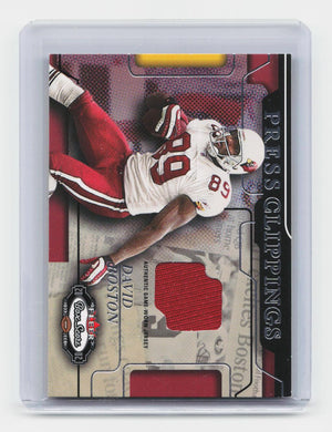 2002 Fleer Box Score #NNO David Boston Press Clippings Jerseys