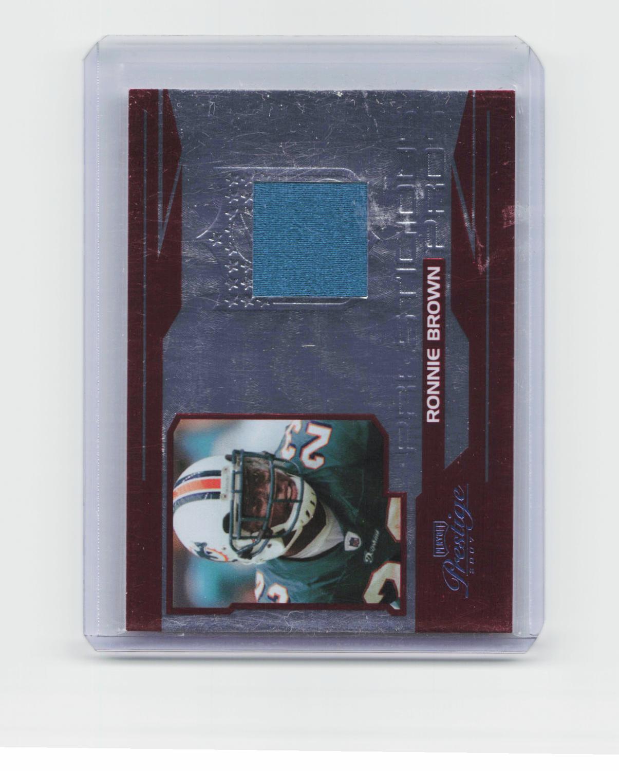 2007 Playoff Prestige #PP-14 Ronnie Brown Prestigious Pros Materials Red