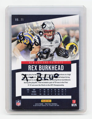 2019 Panini Prestige #71 Rex Burkhead