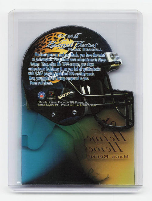 1998 SkyBox E-X2001 #4hh Mark Brunell Helmet-Heroes