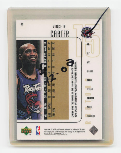 1999-00 SPx #80 Vince Carter