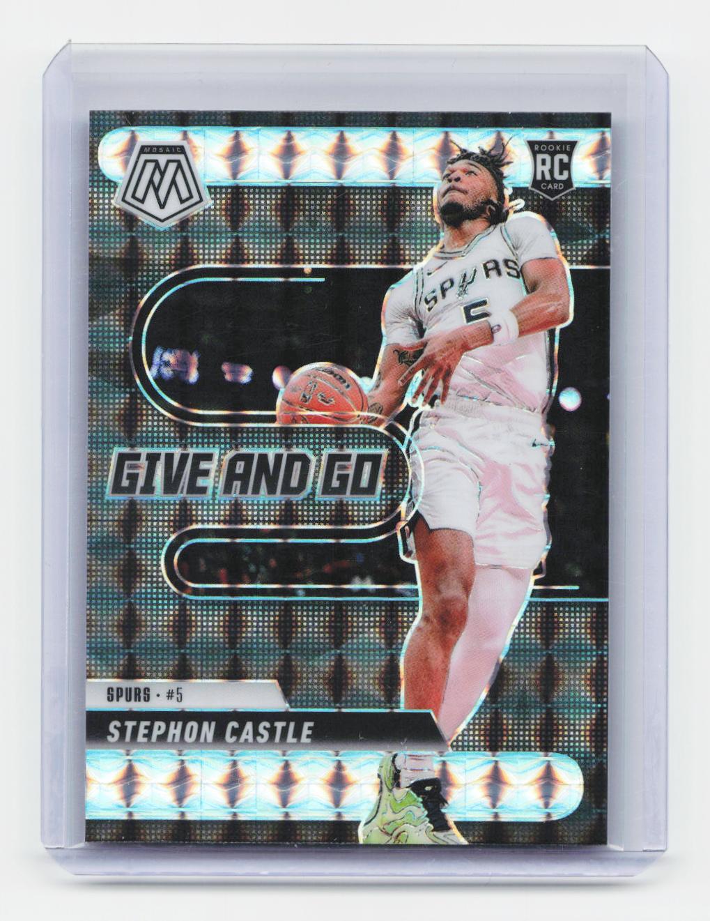 2024-25 Panini Mosaic #6 Stephon Castle Give and Go Mosaic