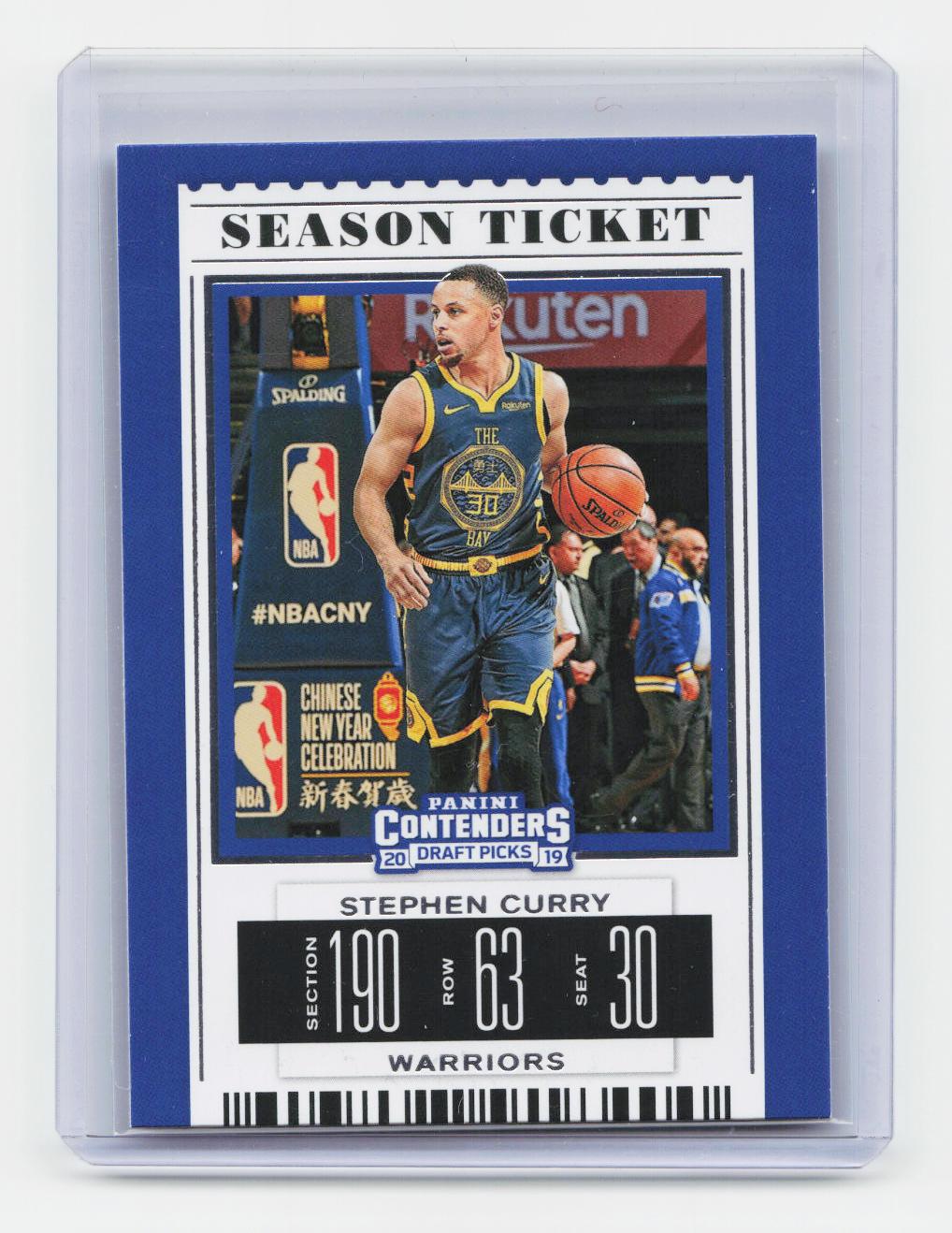 2019 Panini Contenders Draft Picks #48 Stephen Curry