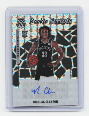 2019-20 Panini Mosaic #RS-NCL Nicolas Claxton Rookie Scripts