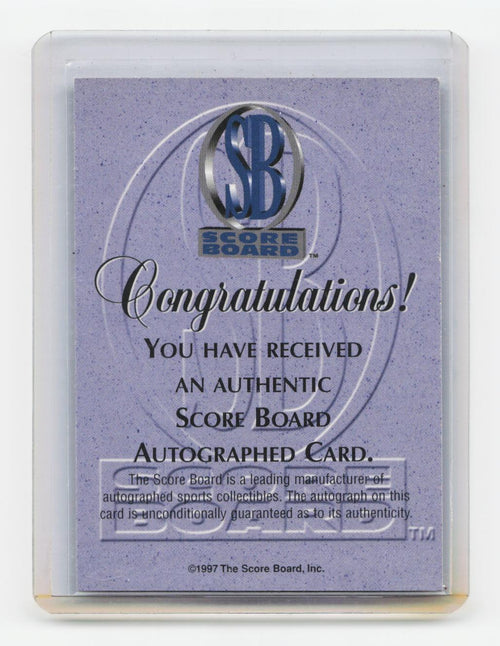 1997-98 Score Board Autographed #NNO Lorenzo Coleman 1997 Rookies Silver