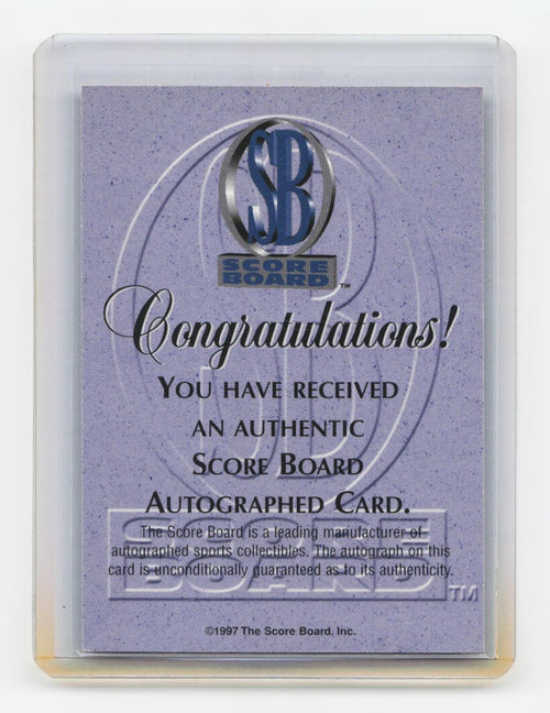 1997-98 Score Board Autographed #NNO Lorenzo Coleman 1997 Rookies Gold #/300