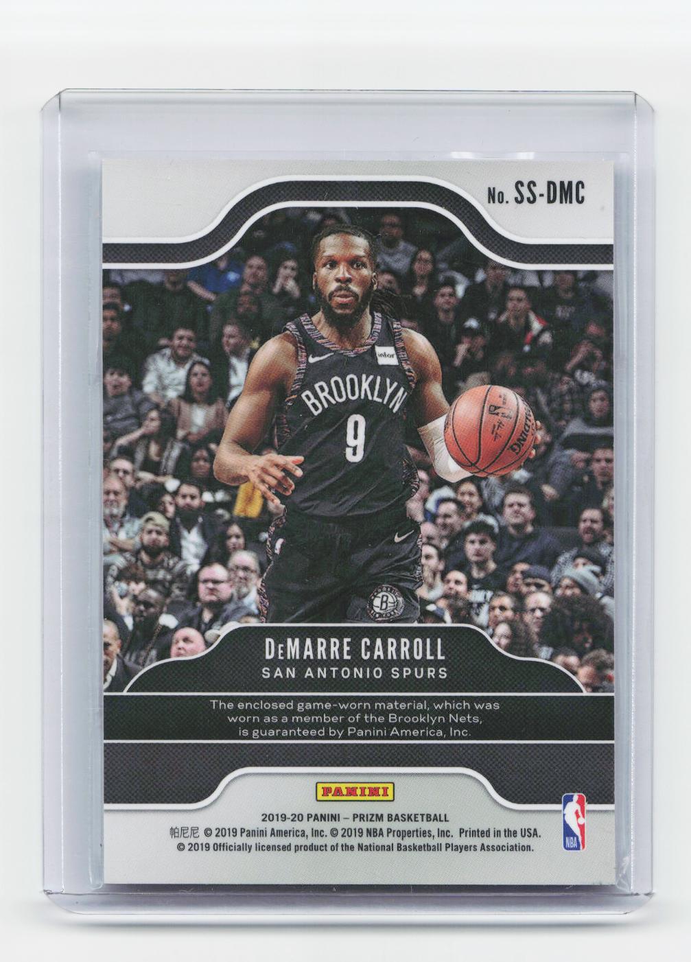 2019-20 Panini Prizm #SS-DMC DeMarre Carroll Sensational Swatches