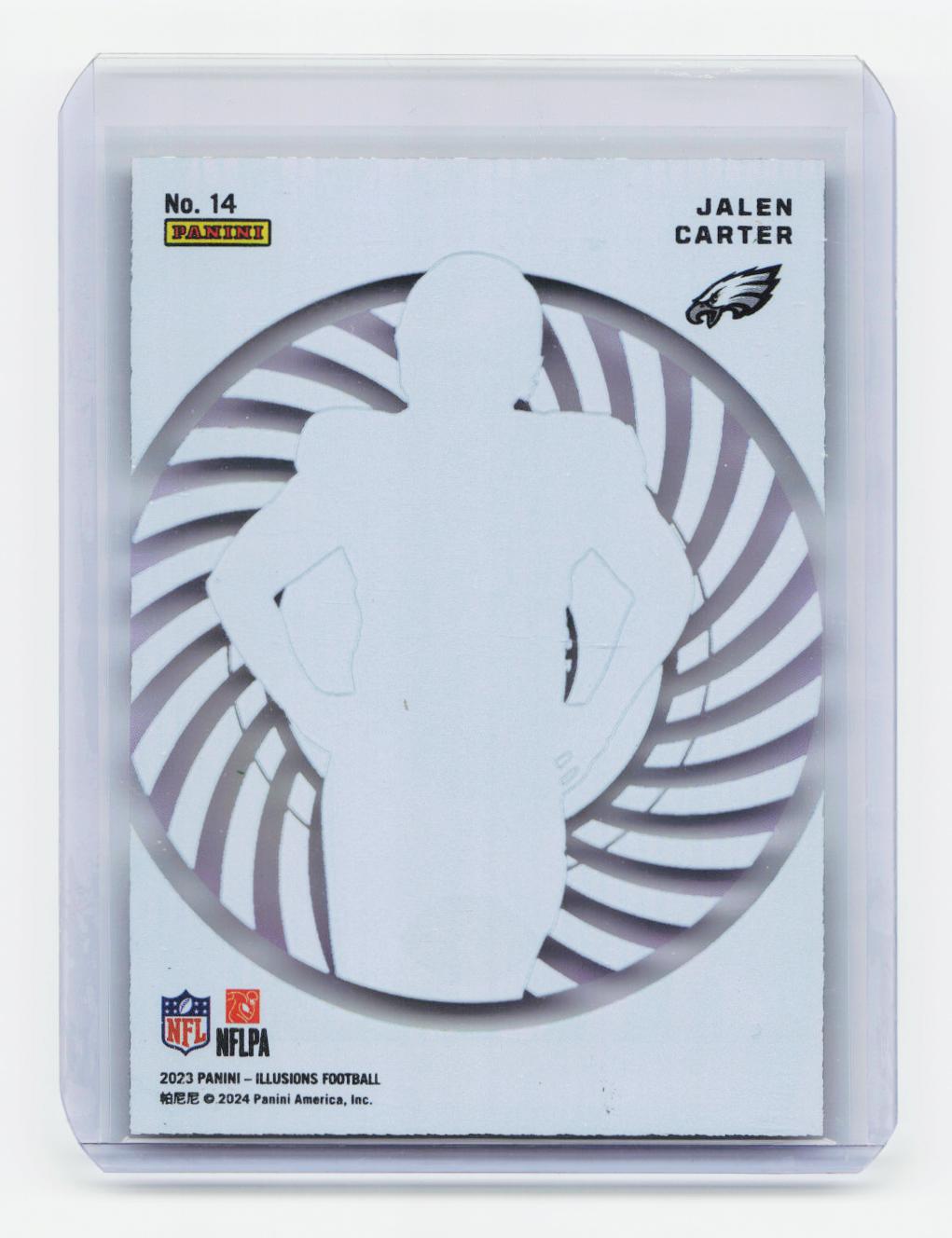 2023 Panini Illusions #14 Jalen Carter Mystique Emerald