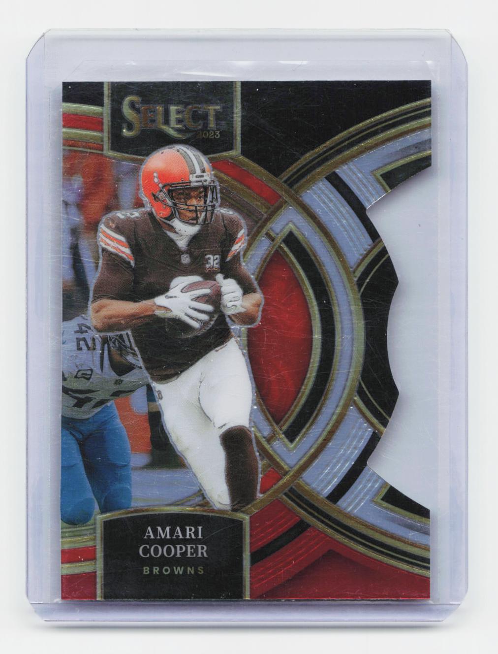 2023 Panini Select #147 Amari Cooper Black and Red Prizms Die Cuts