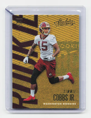 2018 Panini Absolute #108 Simmie Cobbs Jr. Spectrum Blue