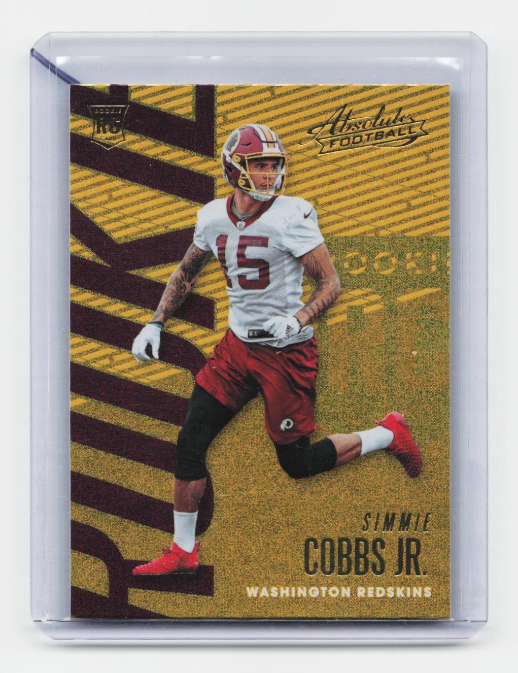 2018 Panini Absolute #108 Simmie Cobbs Jr. Spectrum Blue