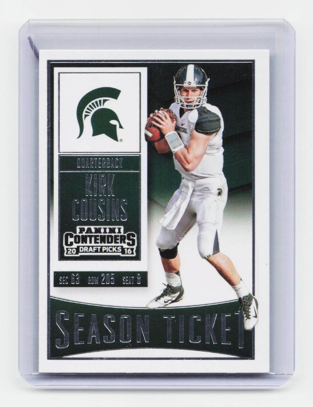 2016 Panini Contenders Draft Picks #62 Kirk Cousins