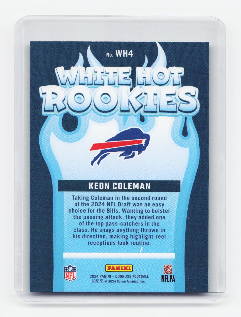 2024 Donruss #WH4 Keon Coleman White Hot Rookies