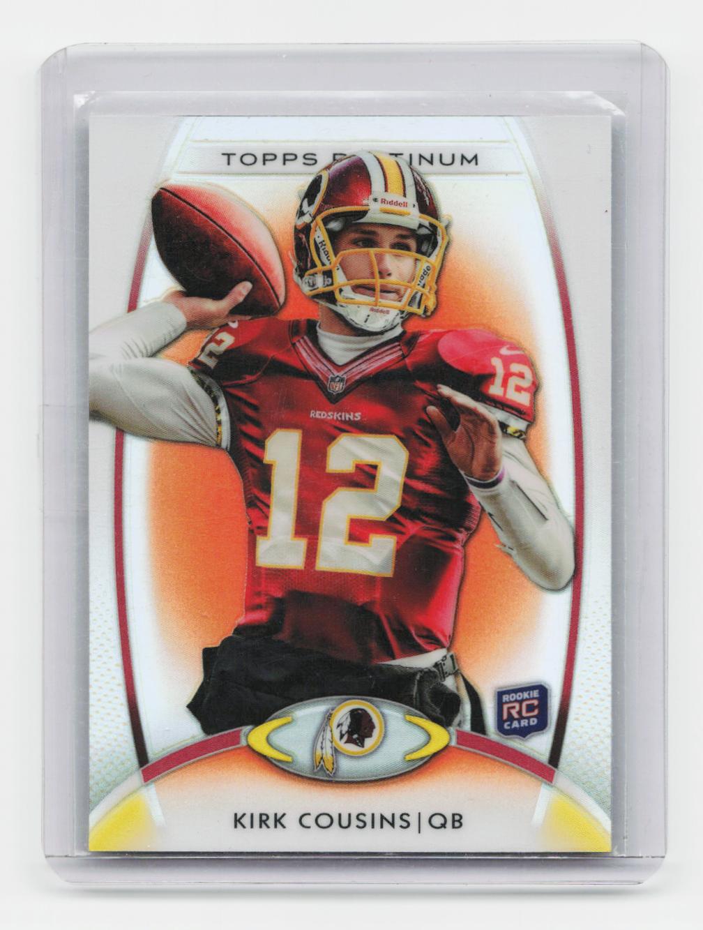 2012 Topps Platinum #104 Kirk Cousins Orange Refractors