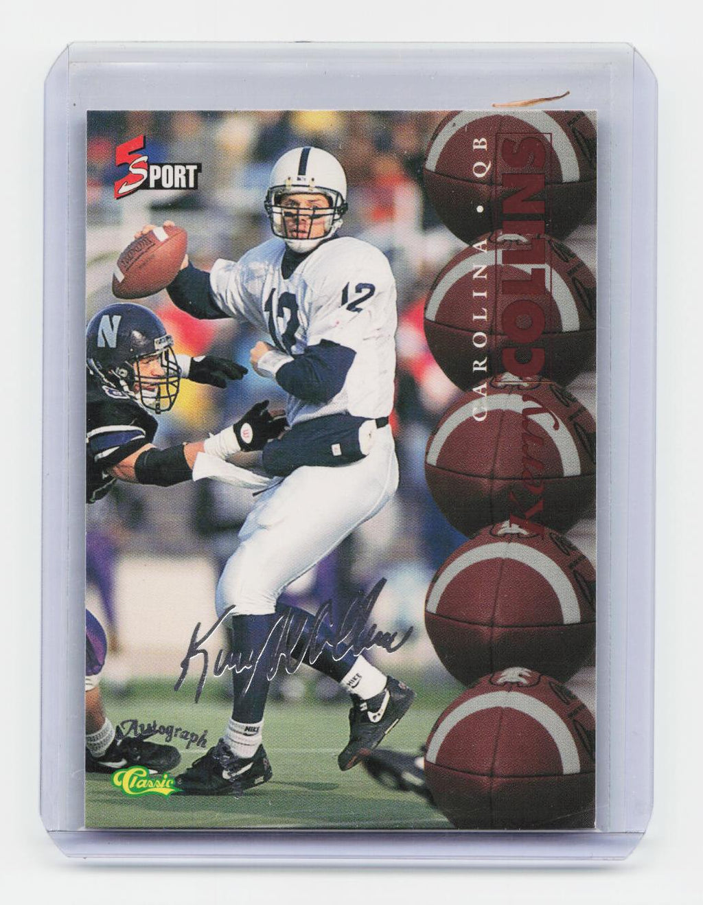 1995 Classic Five Sport #47 Kerry Collins