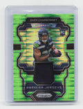 2023 Panini Prizm #PJ-ZC Zach Charbonnet Premier Jerseys Neon Green Pulsar
