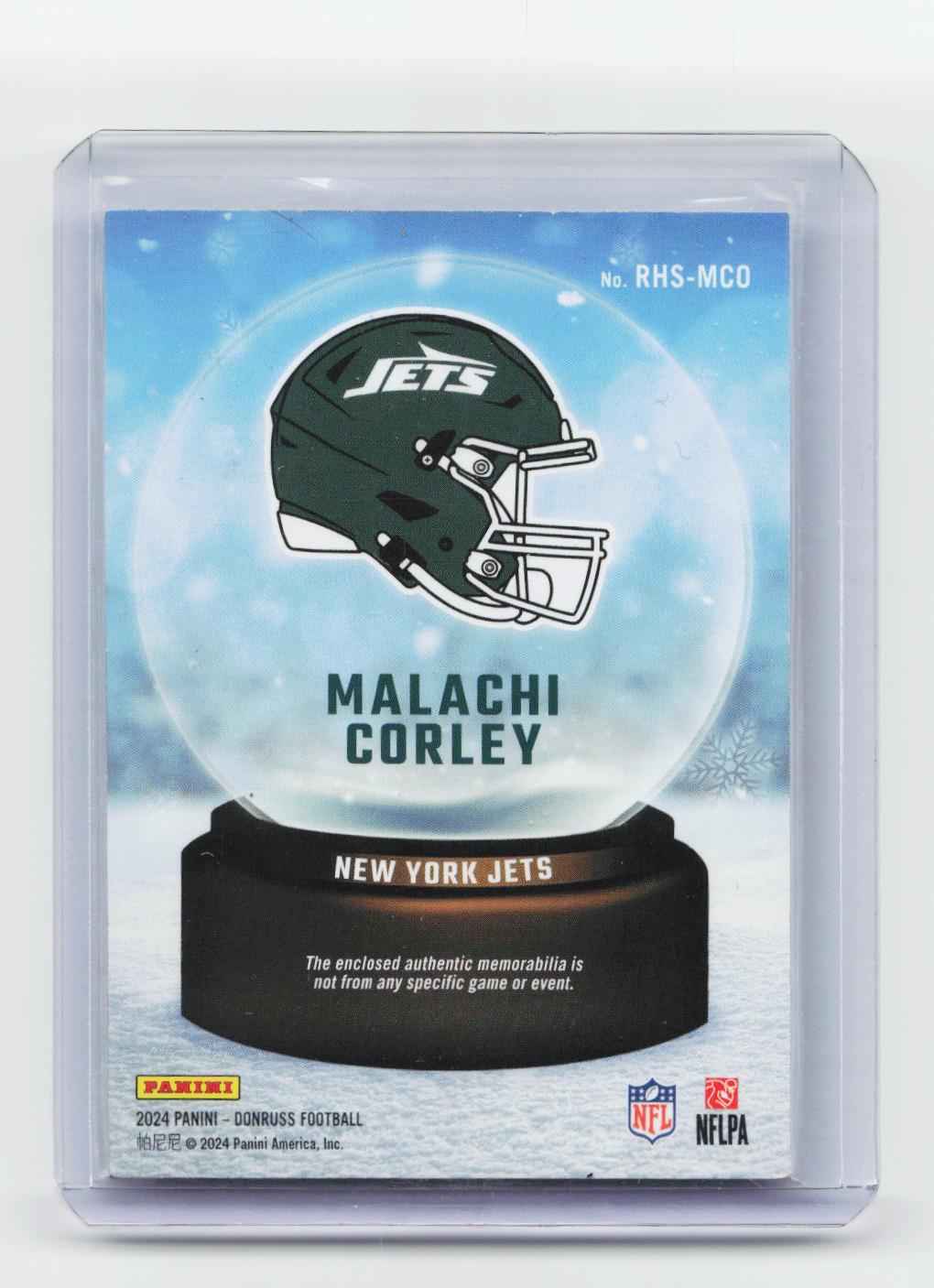 2024 Donruss #RHS-MCO Malachi Corley Rookie Holiday Sweater